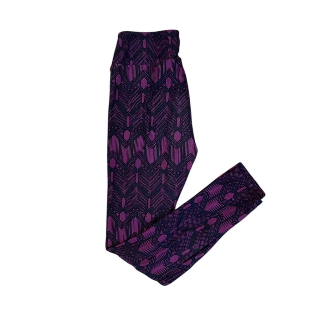 Lularoe Purple Patterned Leggings OS